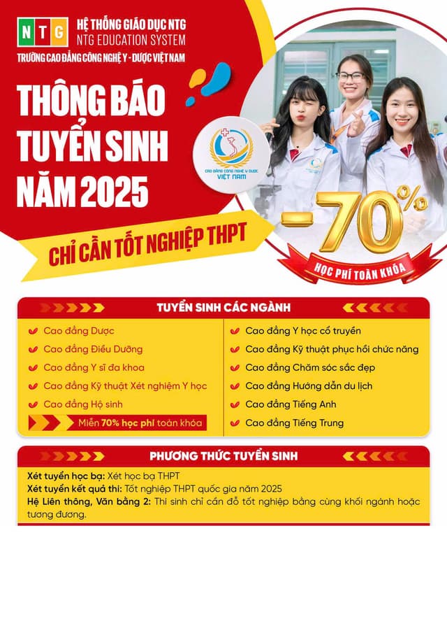 TUYỂN SINH HỆ CHÍNH QUY
